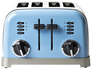 cuisinart cpt-180 metal classic 4-slice toaster (sky blue)