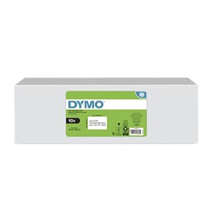 dymo authentic lw extra-large shipping labels for labelwriter label printers, white, 4” x 6”, 10 rolls of 220 (2200 total)