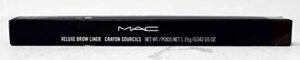 m.a.c mac veluxe brow liner – deep dark, brunette, .042 ounce