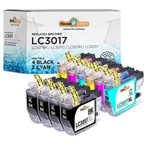 houseoftoners compatible ink cartridge replacement for brother lc3017 xl lc3017bk lc3017c lc3017m lc3017y for mfc-j5330dw mfc-j6930dw (4b/2c/2m/2y, 10pk)