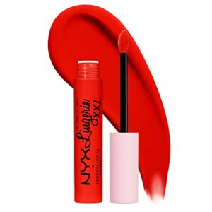 NYX PROFESSIONAL MAKEUP Lip Lingerie XXL Matte Liquid Lipstick - On Fuego (Fire Red)