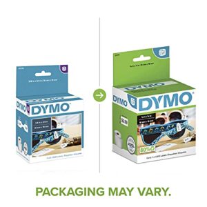 DYMO LW 2-Up Price Tag Labels for LabelWriter Label Printers, White, 3/8'' x 3/4'', 1 roll of 1,500 (30299)