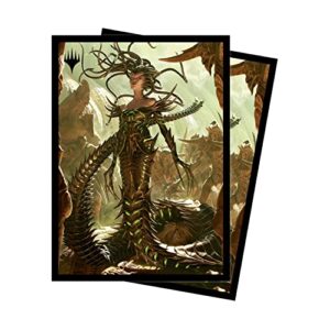 ultra pro – magic: the gathering phyrexia all will be one – 100ct standard size card sleeves (vraska betrayal’s sting) protect collectible cards, trading cards & gaming cards, ultimate card protection