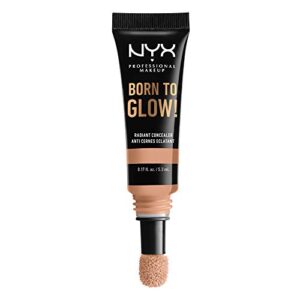 nyx professional makeup born to glow radiant concealer, medium coverage – soft beige