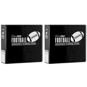 ultra pro 3″ black football album 2 pack