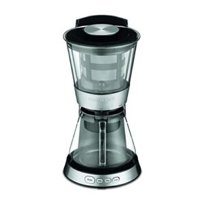 Cuisinart DCB-10P1 Automatic Cold Brew Coffeemaker with 7-Cup Glass Carafe, Black/Stainless