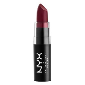 nyx professional makeup matte lipstick – siren (deep violet)