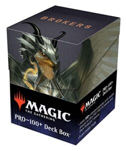 ultra pro – magic: the gathering – streets of new capenna 100+ deck box v5 – protect your collectible trading cards, gaming cards, and sports cards in a safe, secure card deck box