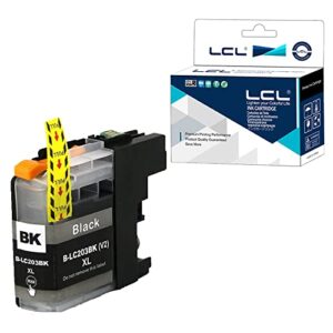 lcl compatible ink cartridge replacement for brother lc2032pks lc203xl lc201xl lc203 lc201 lc203bk mfc-j485dw j680dw j880dw j4320dw j4420dw j4620dw j5520dw j5620dw j5720dw j480dw j460dw(10-pack black)