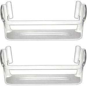 upgrade 240323002 refrigerator door shelf bin replacement part, compatible with frigidaire fghs2631pf4a, fghs2655pf5a, fghs2655pf4, dgus2645lf6a,fgus2642lf2 ap2115742 fridge side bottom shelf 2 pack