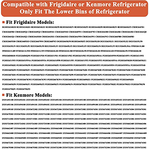 UPGRADE 240323002 Refrigerator Door Shelf Bin Replacement Part, Compatible with Frigidaire FGHS2631PF4A, FGHS2655PF5A, FGHS2655PF4, DGUS2645LF6A,FGUS2642LF2 AP2115742 Fridge Side Bottom Shelf 2 Pack