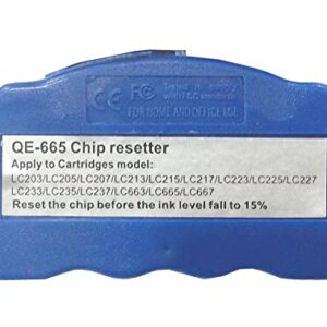 Inkpro Chip Resetter QE-665 LC201 LC203 LC205 LC207 Compatible for Brother MFC-J4420DW MFC-J4620D MFC-J5720CDW