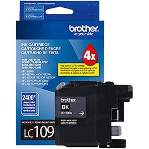 Brother LC109BK Inkjet Cartridge, Black, 2400 pg, HY. for: MFC-J6520DW, J6720DW, J6920DW LC109BK