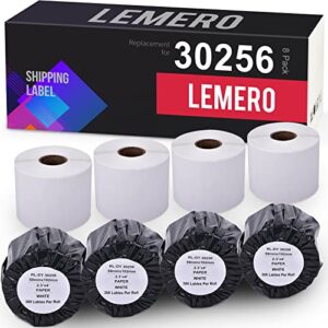 LEMERO 8 Pack Compatible with DYMO 30256 Large Postage Shipping Labels 2-5/16 inch x 4 inch (59mm x 101mm) - for DYMO Labelwriter 450 Turbo, 450 Duo, 450, 4XL and More