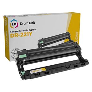 ld compatible printer drum unit replacement for brother dr221 dr-221y (yellow)