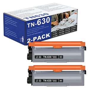 indi tn630 tn-630 (2 pack black) toner cartridge replacement for brother dcp-l2540dw mfc-l2680w l2685dw hl-l2300d l2305w l2315dw l2320d l2340dw l2360dw l2380dw printer. id-tn630-2pk