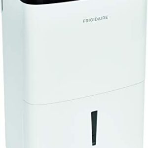 Frigidaire FFAD5033W1 Dehumidifier, High Humidity 50 Pint Capacity with a Easy-to-Clean Washable Filter and Custom Humidity Control for maximized comfort, in White