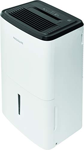 Frigidaire FFAD5033W1 Dehumidifier, High Humidity 50 Pint Capacity with a Easy-to-Clean Washable Filter and Custom Humidity Control for maximized comfort, in White