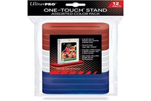 ultra pro one-touch stand for 35 pt. cards assorted color 12 pack – show off your top, favorite, or most valuable card in style to all your friends and family