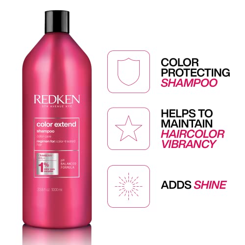 Redken Color Extend Shampoo | For Color-Treated Hair | Cleanses Hair Leaving It Manageable & Shiny