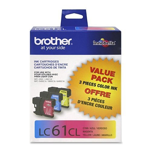 Brother MFC-J270w 3-Color Ink Combo Pack (OEM) 325 Pages Ea.