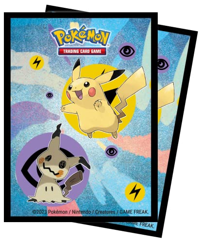 Ultra PRO - Pokémon Pikachu & Mimikyu 65ct Deck Protector Sleeves for Standard Size Cards - Protect Collectible Cards, Trading Cards & Gaming Cards, Ultimate Card Protection ChromaFushion Tech