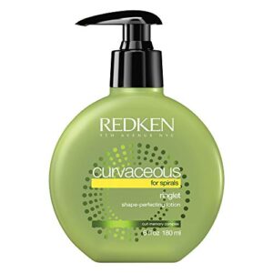 redken curvaceous ringlet shape perfecting lotion | for curly hair | anti-frizz | curl defining hair lotion | 6 fl ounce