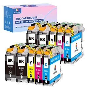 nextpage compatible ink cartridges replacement for brother lc203 lc 203 xl lc201 use in mfc-j480dw mfc-j880dw mfc-j4420dw mfc-j680dw mfc-j885dw, brother lc203 printer ink10 pack