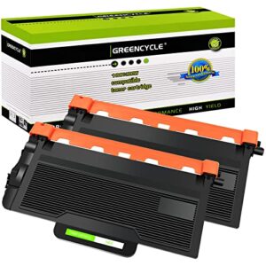 greencycle compatible toner cartridge replacement for brother tn850 tn 850 tn820 tn 820 work with hl-l6200dw hl-l6200dwt mfc-l5850dw mfc-l5900dw hl-l5200dw series printers (black, 2 pack)
