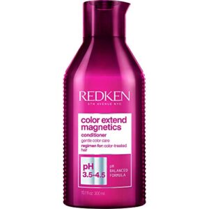 redken color extend magnetics conditioner | for color treated hair | protects color & adds shine | with amino acid | sulfate-free | 10.1 fl oz (pack of 1)