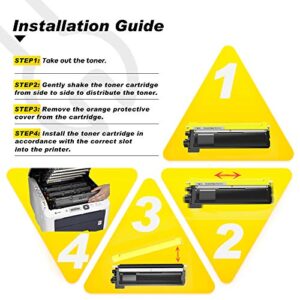 v4ink Compatible Toner Cartridge Replacement for Brother TN210 (2K+1C+1M+1Y) Work with HL3040CN HL3045CN HL3070CW HL3075CW MFC9010CN MFC9120CN MFC9125CN MFC9320CW MFC9325CW, 5-Pack