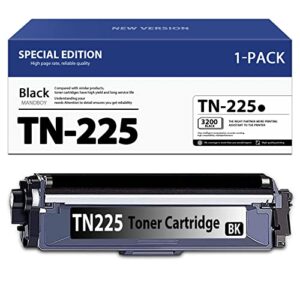 mandboy tn225 toner cartridge replacement for brother tn-225 compatible hl-3140cw hl-3150cdn mfc-9130cw mfc-9140cdn mfc-9330cdw mfc-9340cdw dcp-9015cdw dcp-9020cdn printer black 1 pack