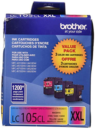 Brother International LC1053PKS 3 Pack LC105C M Y