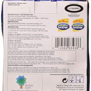 Brother International LC1053PKS 3 Pack LC105C M Y