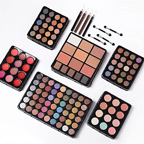 132 Color All In One Makeup Kit,Professional Makeup Case,Makeup Set for Teen Girls,Makeup Palette,Multicolor Eyeshadow Kit (Pink)