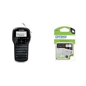 dymo label maker | labelmanager 280 rechargeable portable label maker, easy-to-use, one-touch smart keys & standard d1 self-adhesive polyester tape for label makers, 1/2-inch, 2-pack (1926208)
