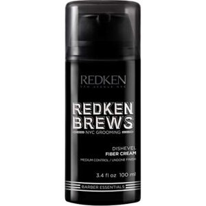 redken brews fiber cream for men, medium hold, natural finish, 3.4 fl oz (pack of 1)