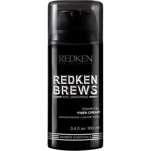 Redken Brews Fiber Cream For Men, Medium Hold, Natural Finish, 3.4 Fl Oz (Pack of 1)