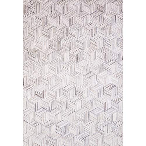 Loloi II Maddox Collection MAD-07 LT Grey/Ivory, Contemporary 7'-6" x 9'-6" Area Rug