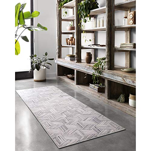 Loloi II Maddox Collection MAD-07 LT Grey/Ivory, Contemporary 7'-6" x 9'-6" Area Rug