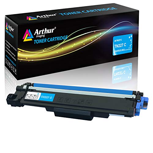 Arthur Imaging with CHIP Compatible Toner Cartridge Replacement for Brother Tn227 (Cyan, 1 Pack), TN227C