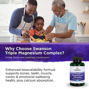 Swanson Triple Magnesium Complex - 100 Capsules, 400mg Each