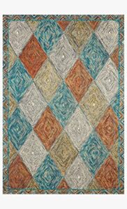 loloi ii spectrum collection spe-02 sunset / ocean, contemporary 2′-0″ x 5′-0″ accent rug