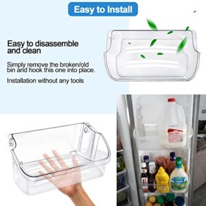 Upgraded 240324502 Refrigerator Door Bin Shelf Replacement For Frigidaire Kenmore Electrolux Refrigerator Door bin Parts PS429767, AP2549806, LFSS2312TE0, LFSS2312TF0, with Fridge Soda Can Organizer