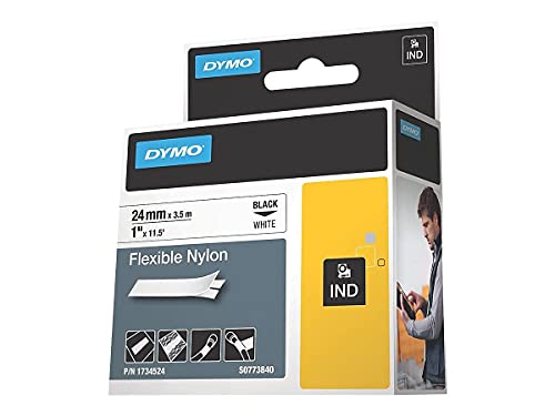 Dymo 1" Flexible Nylon Rhino Label Tape
