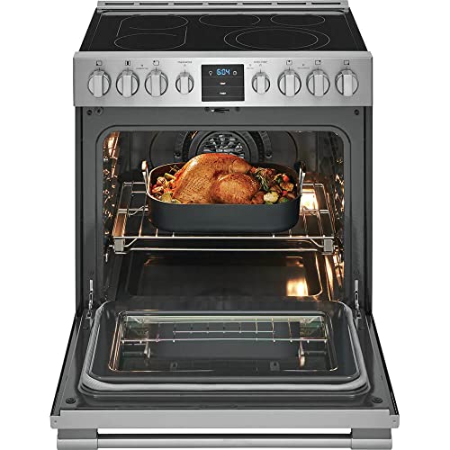 Frigidaire Professional Series PCFE3078AF 30 Inch Freestanding Electric Range with 5 Elements, 5.4 Cu. Ft. Oven Capacity, Storage Drawer, Air Fry, True Convection