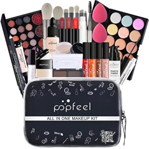 28 pieces makeup kit for women full kit, tooaemis professional makeup kit for teens or adult, all in one makeup sets include eyeshadow palette lipstick concealer foundation mascara loose powder etc