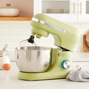 FRIGIDAIRE ESTM020-BUTTERFLY Retro Electric Stand Mixer, 4.75 Quart / 4.5L, 8 Speeds with Whisk, Dough Hook, Flat Beater Attachments, Splash Guard (Butterfly)