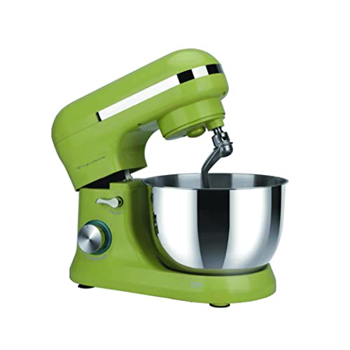 FRIGIDAIRE ESTM020-BUTTERFLY Retro Electric Stand Mixer, 4.75 Quart / 4.5L, 8 Speeds with Whisk, Dough Hook, Flat Beater Attachments, Splash Guard (Butterfly)