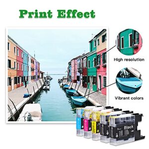 GREENARK Compatible Ink Cartridge Replacement for Brother LC75 LC71XL High Yield Ink Work for Brother MFC-J280W MFC-J425W MFC-J6510DW MFC-J6710DW MFC-J6910DW (2 Black, 1 Cyan, 1 Magenta, 1 Yellow)